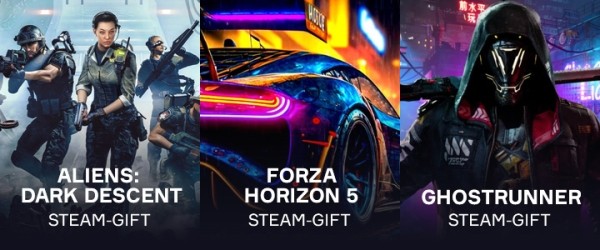 
                Еженедельный розыгрыш #49. Три восхитительные игры для читателей GG — Aliens: Dark Descent, Forza Horizon 5 и Ghostrunner
            